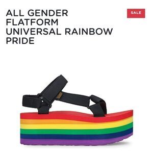 Teva All Gender Flatform Universal Rainbow Pride